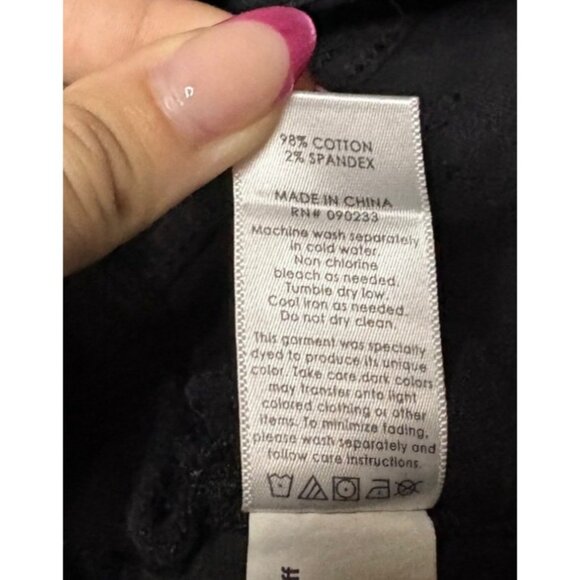 Pacsun Black Denim Overall Shorts With Lace-Up Front Women Size Small - Picture 13 of 13